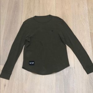 Green true religion fleece long sleeve
